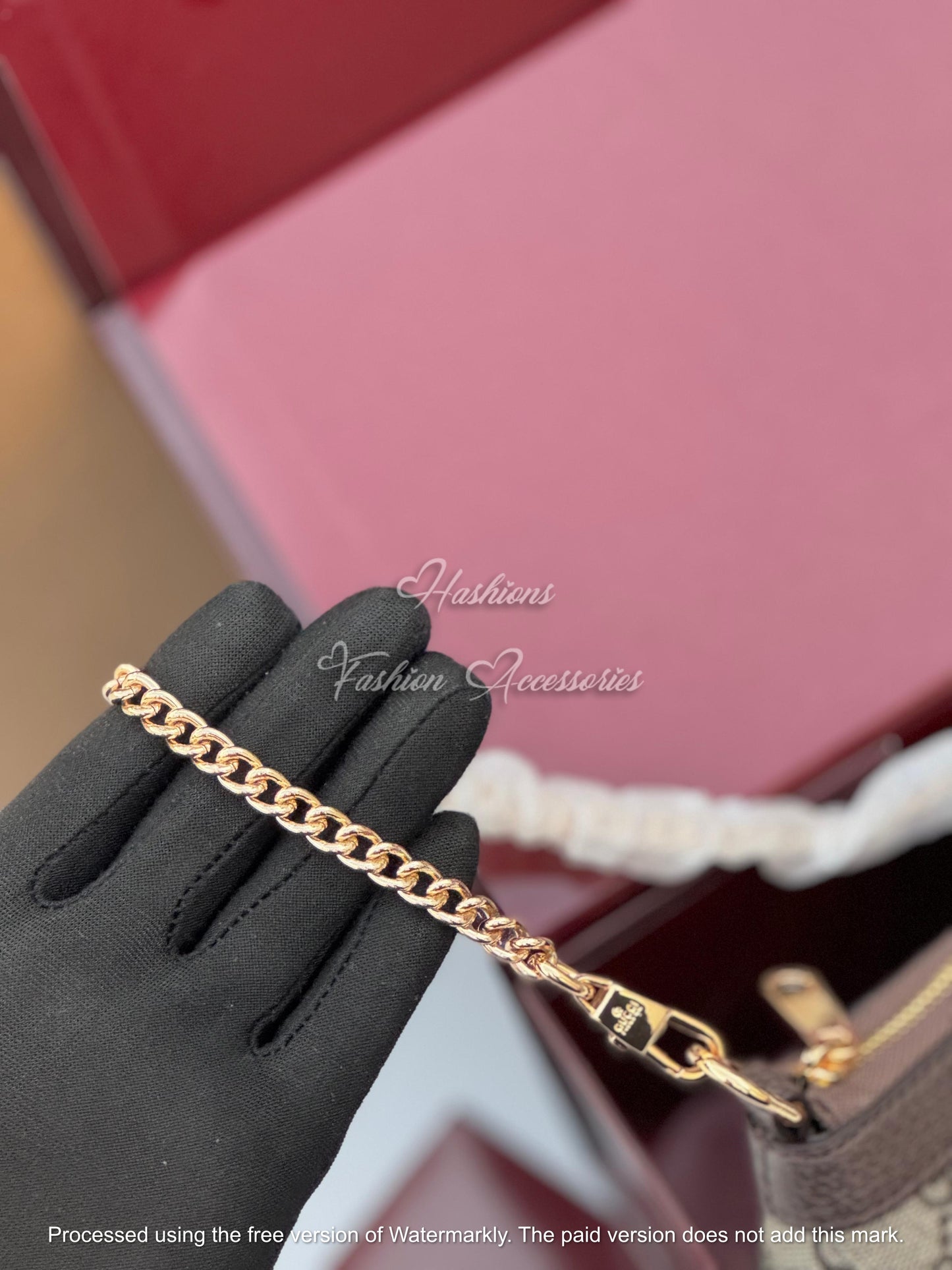 Luxury Canvas Chain Shoulder Bag – Mini Monogram Design