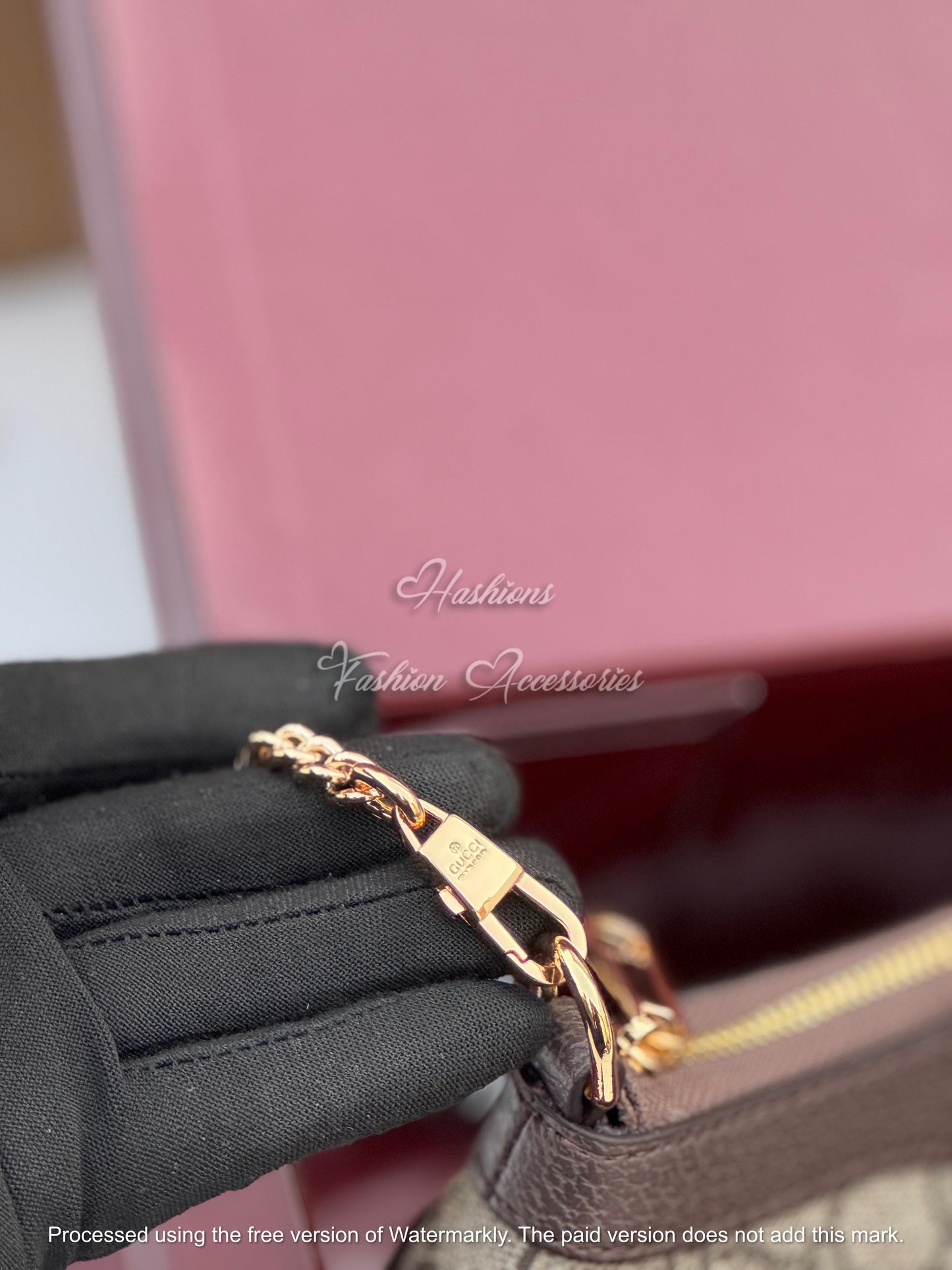 Luxury Canvas Chain Shoulder Bag – Mini Monogram Design