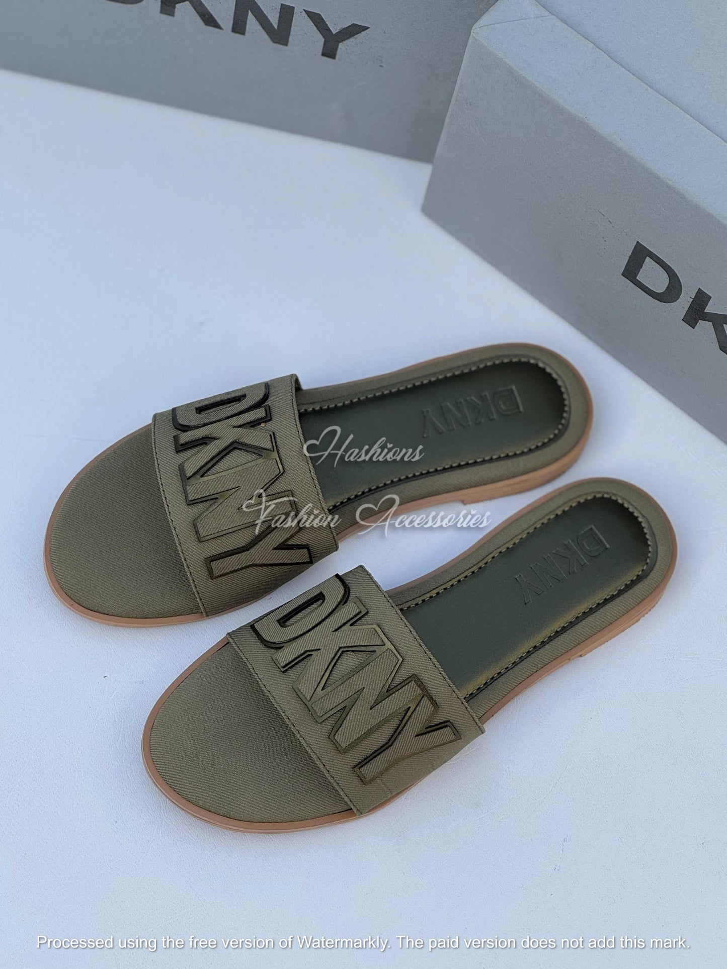 Women's Premium Logo Strap Slides – Comfortable Everyday Slip-On Fashion Sandals