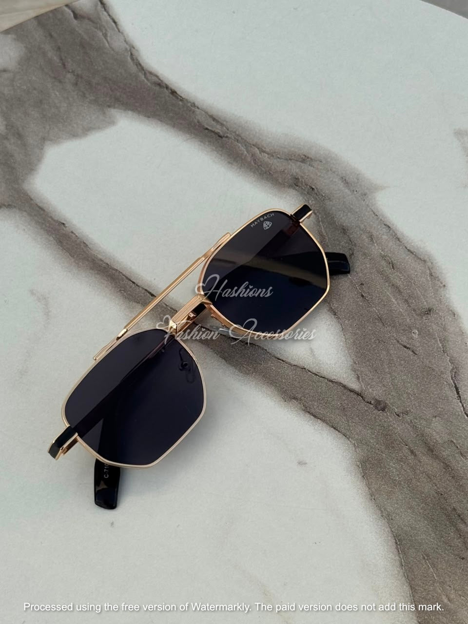 Double Bridge Square Sunglasses
