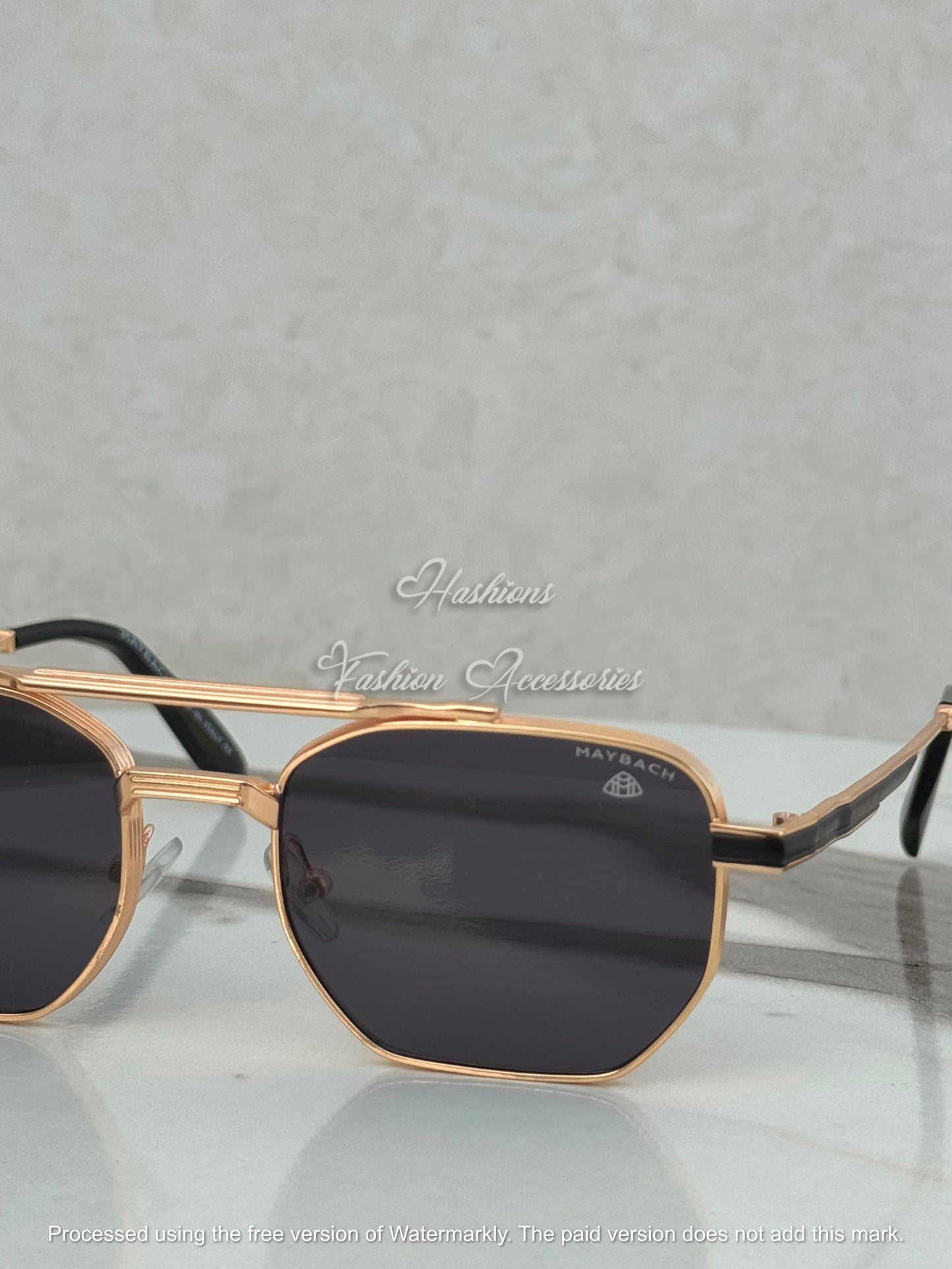 Double Bridge Square Sunglasses