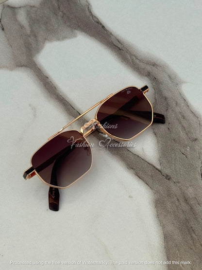 Double Bridge Square Sunglasses