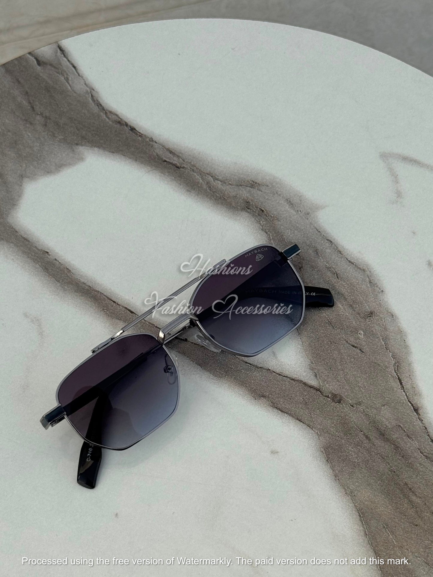 Double Bridge Square Sunglasses