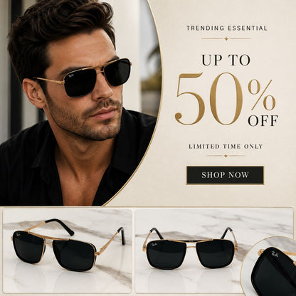 Square Aviator Sunglasses
