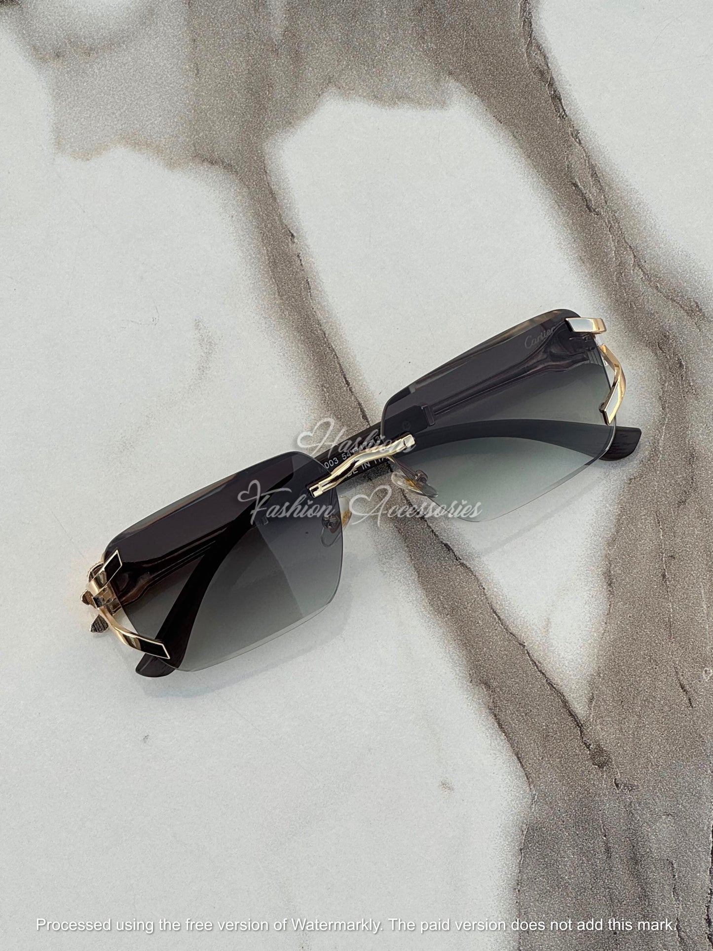 Panther Rimless Sunglasses