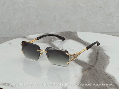 Panther Rimless Sunglasses