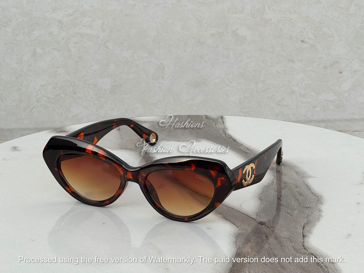 Black Cat-Eye Sunglasses