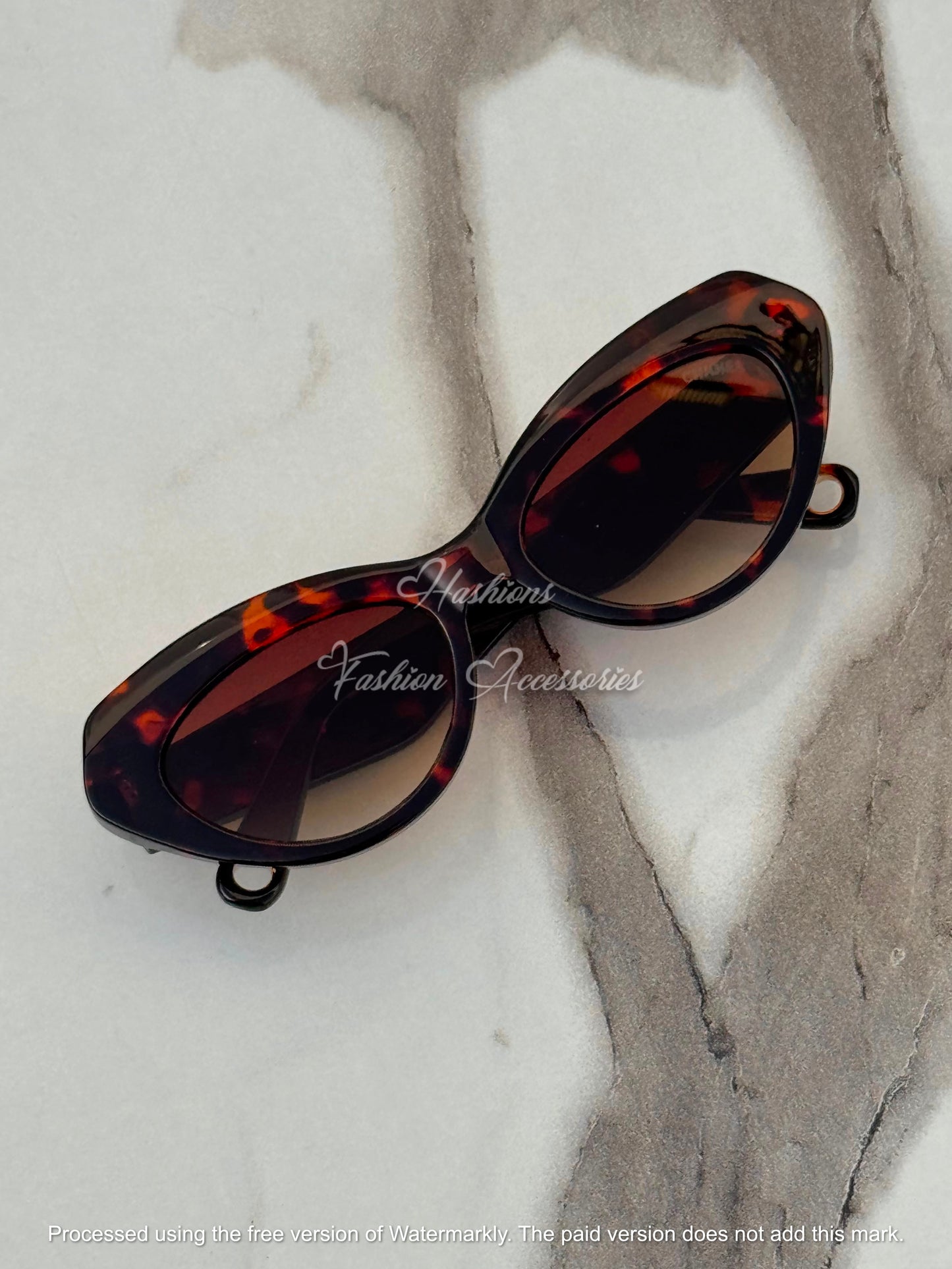 Black Cat-Eye Sunglasses