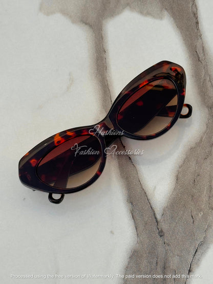 Black Cat-Eye Sunglasses