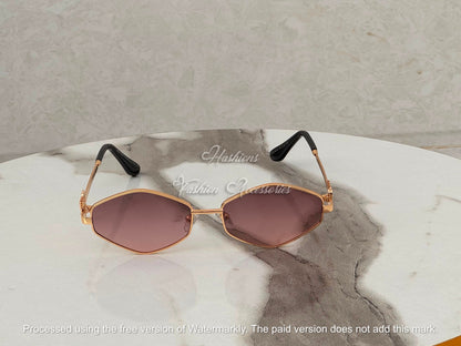 Silver Geometric Sunglasses