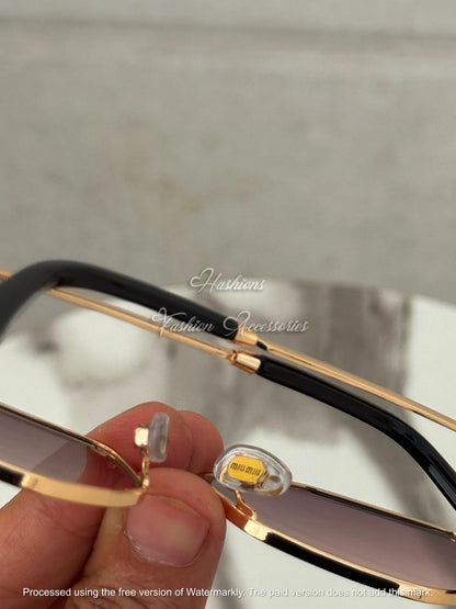Silver Geometric Sunglasses