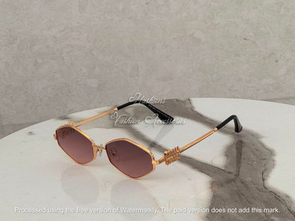 Silver Geometric Sunglasses