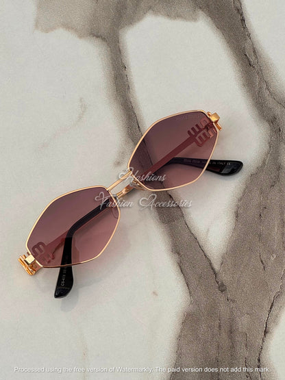 Silver Geometric Sunglasses
