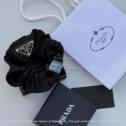 Pure Silk Triangle Charm Scrunchie