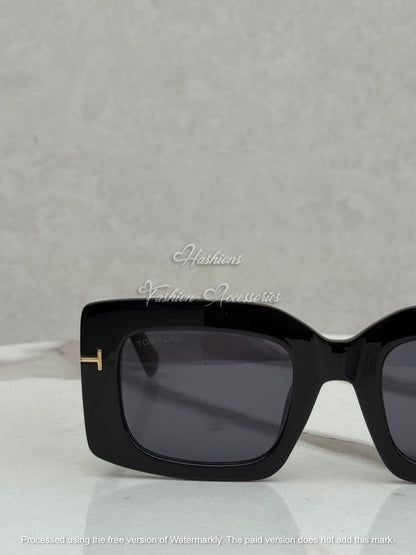 Retro Square Thick Frame Sunglasses