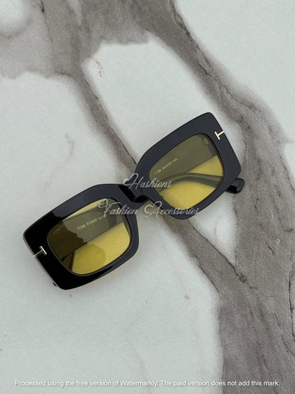 Retro Square Thick Frame Sunglasses