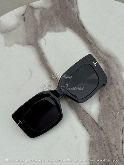 Retro Square Thick Frame Sunglasses