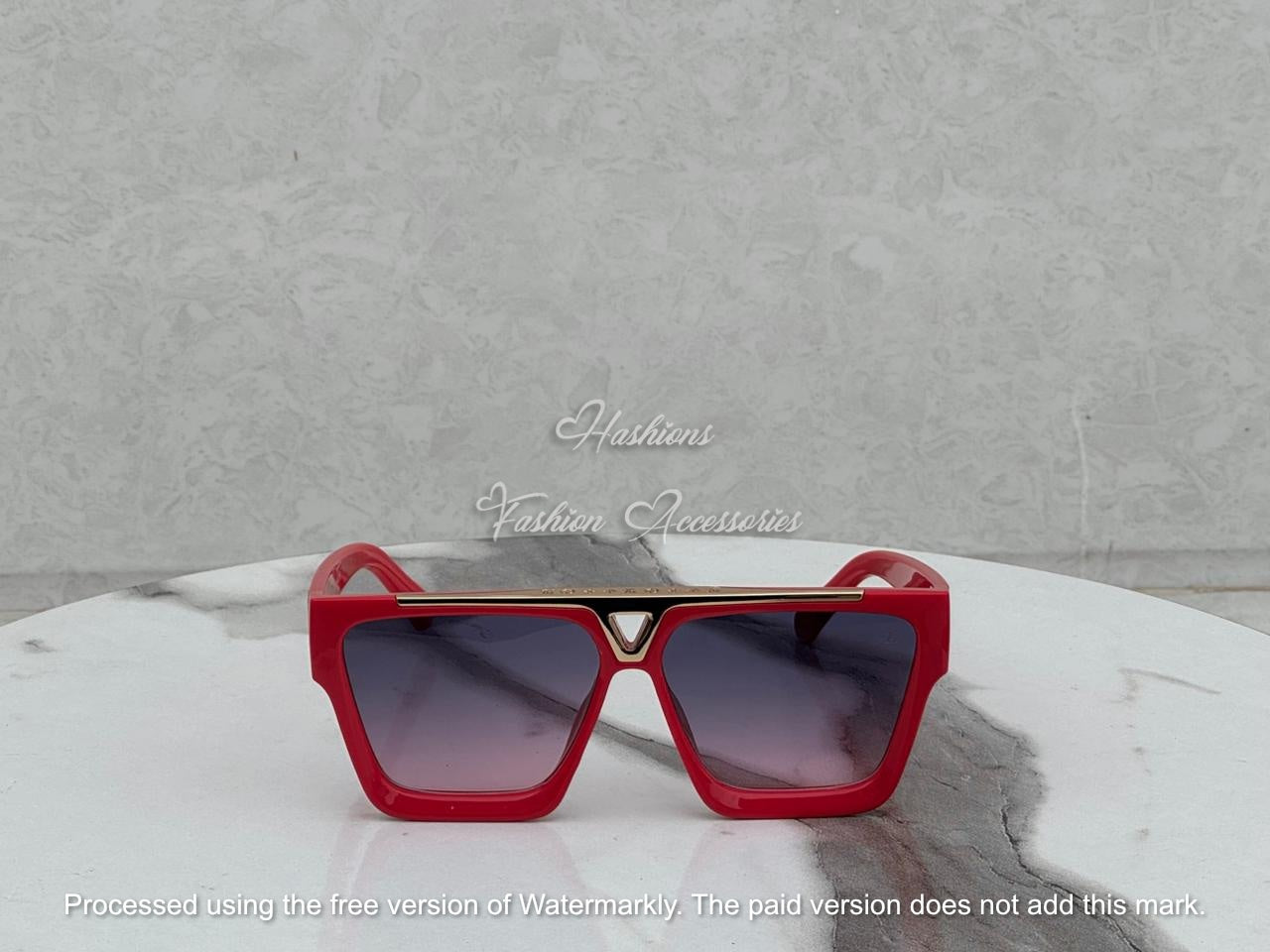 Oversized Square Flat Top Sunglasses