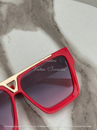 Oversized Square Flat Top Sunglasses