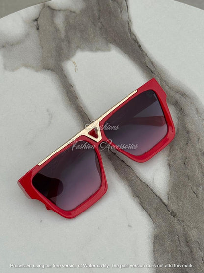 Oversized Square Flat Top Sunglasses