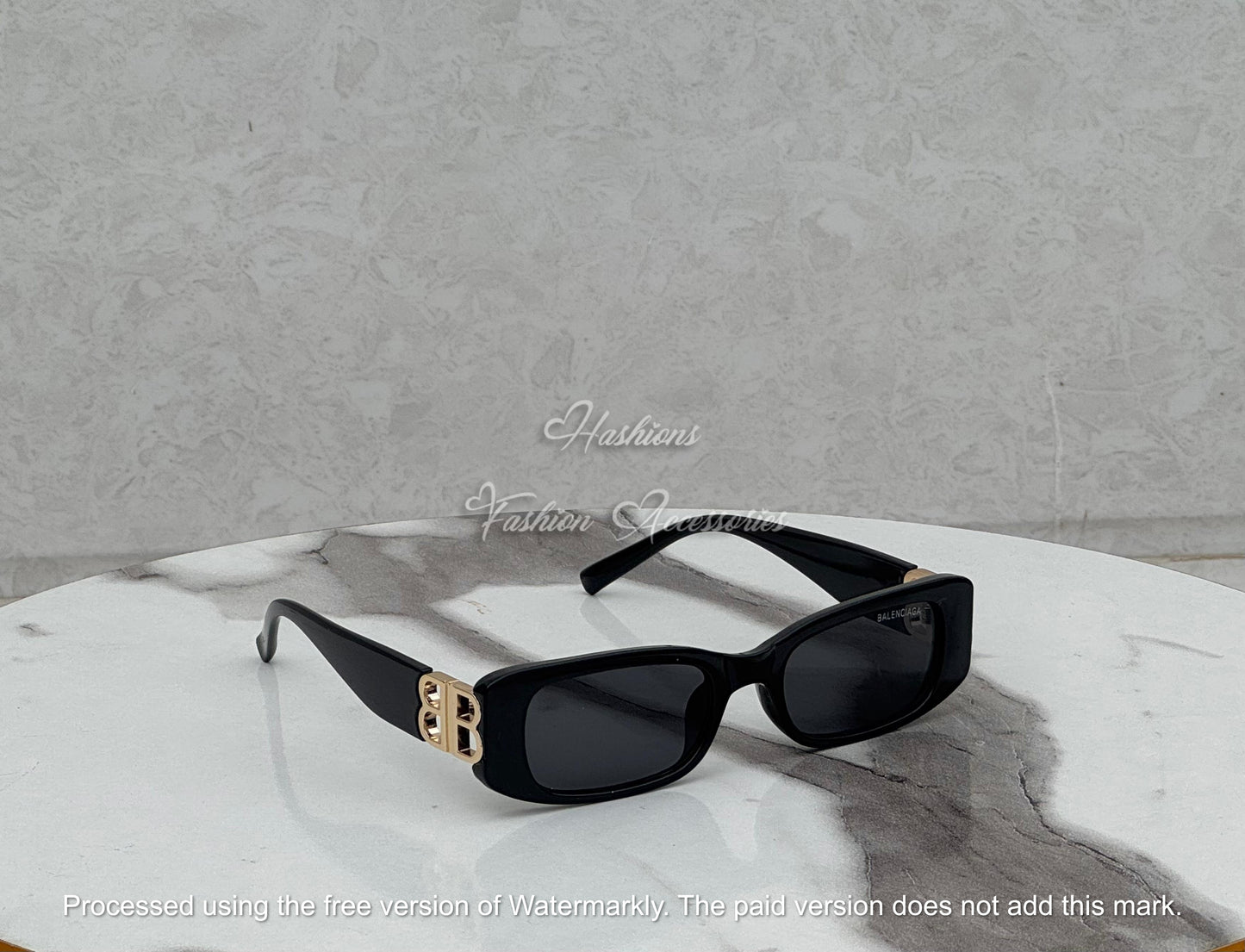 Rectangular Black Sunglasses