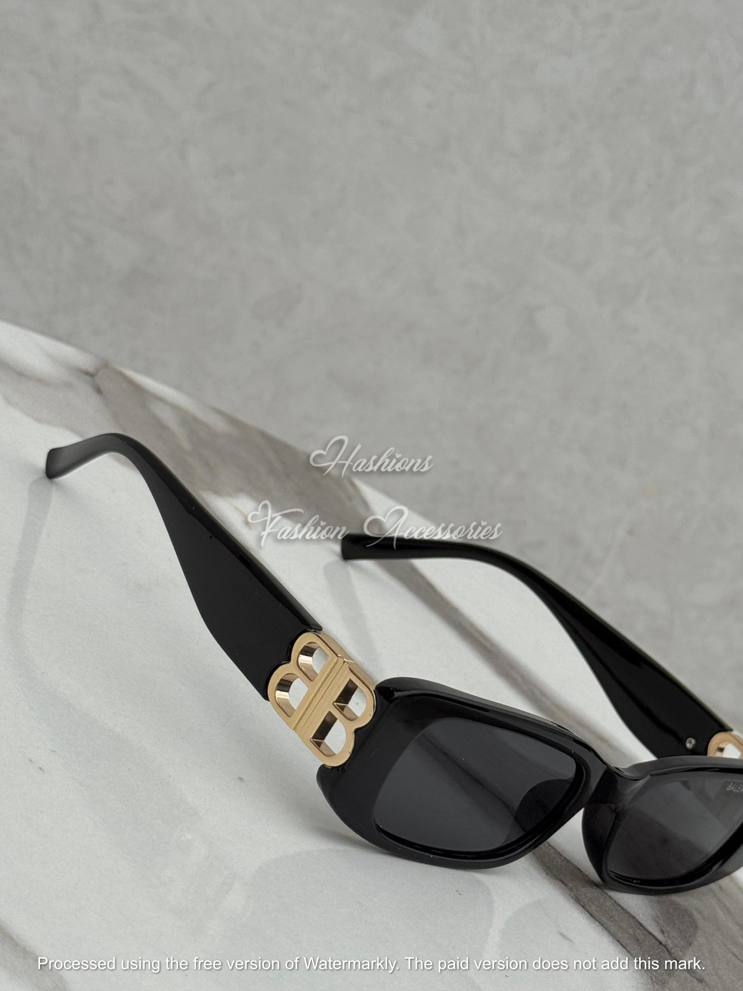 Rectangular Black Sunglasses