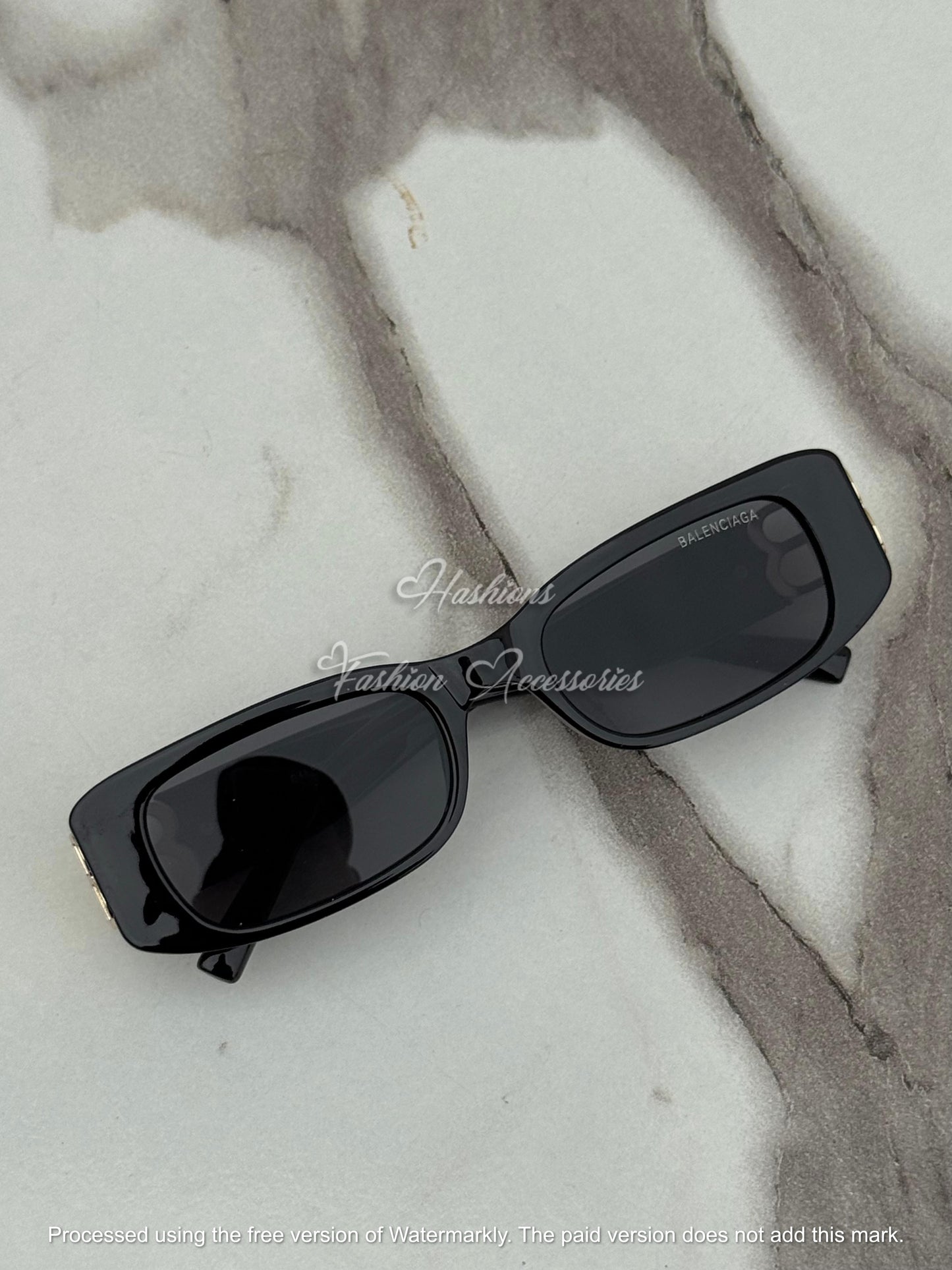 Rectangular Black Sunglasses
