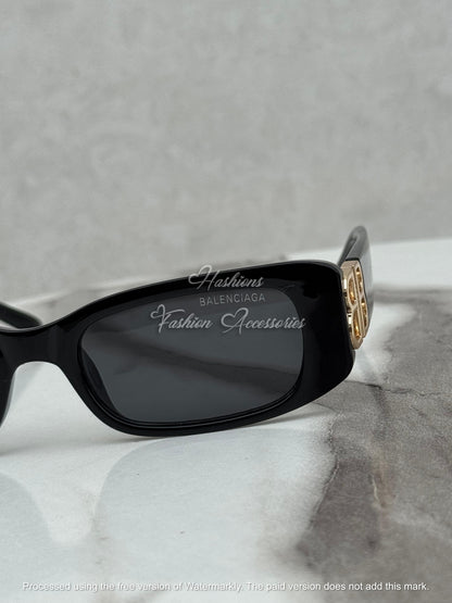 Rectangular Black Sunglasses