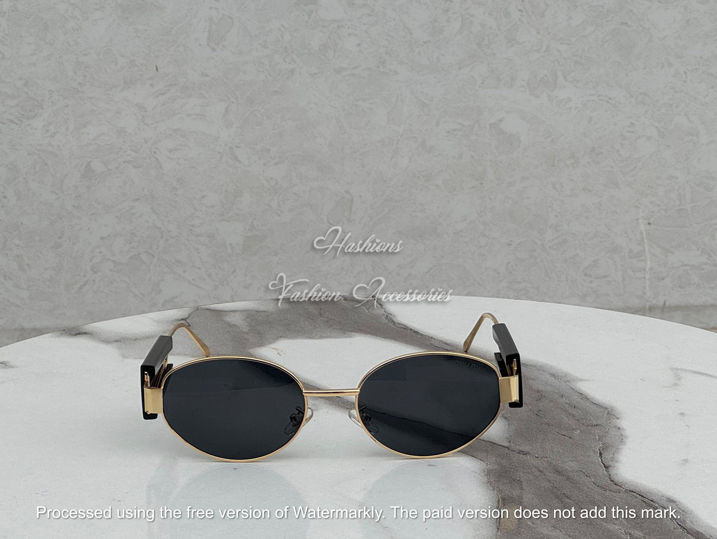 Luxury Round Metal Sunglasses