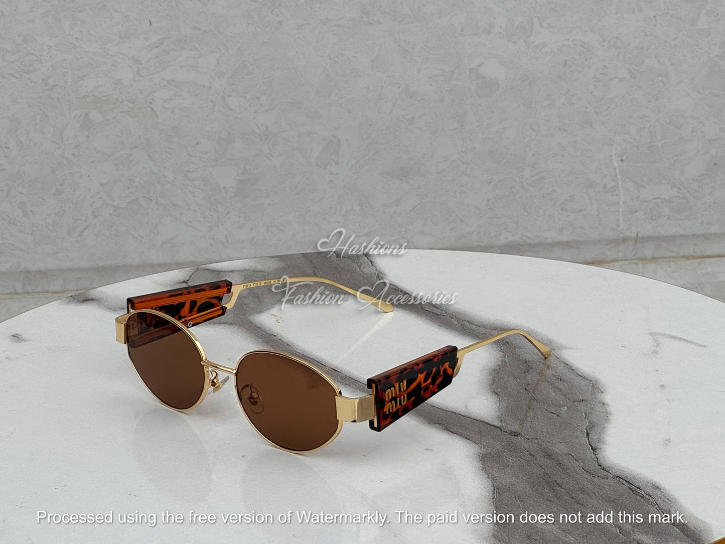Luxury Round Metal Sunglasses