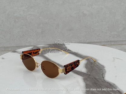 Luxury Round Metal Sunglasses