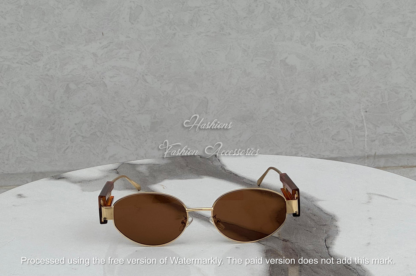 Luxury Round Metal Sunglasses