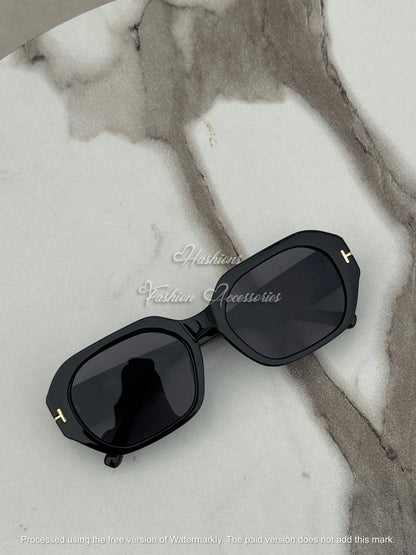 Geometric Beveled Sunglasses