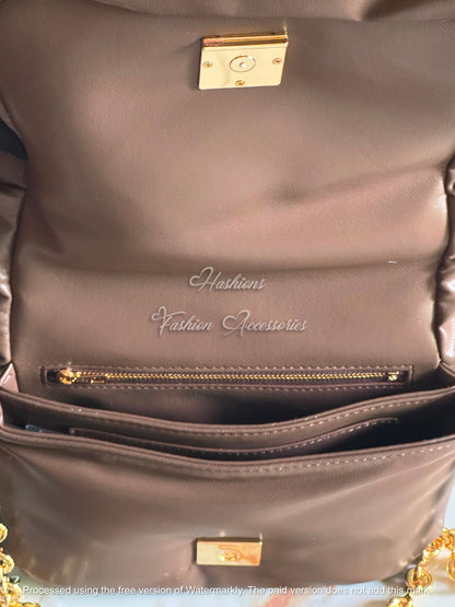 Ruched Chain Bag