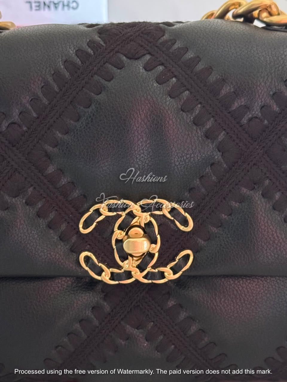 Hand-Crocheted Quilted Flap Crossbody/Shoulder Bag
