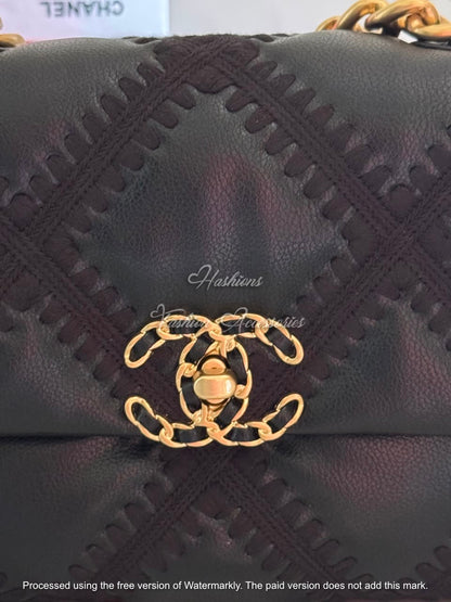 Hand-Crocheted Quilted Flap Crossbody/Shoulder Bag