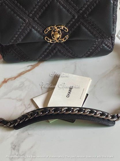 Hand-Crocheted Quilted Flap Crossbody/Shoulder Bag