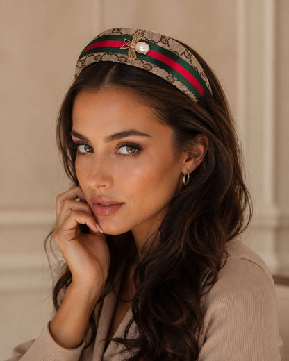 Striped Embellished Headband