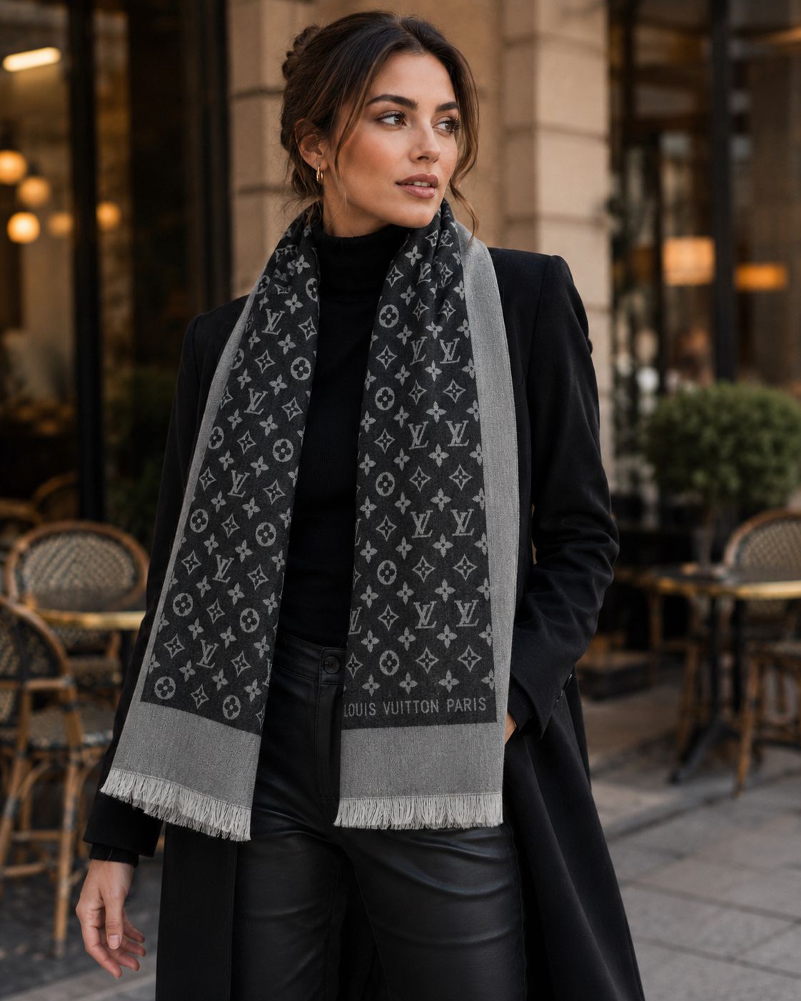 Patterned Pashmina Scarf