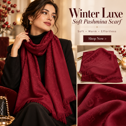 Patterned Pashmina Scarf