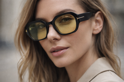Geometric Beveled Sunglasses