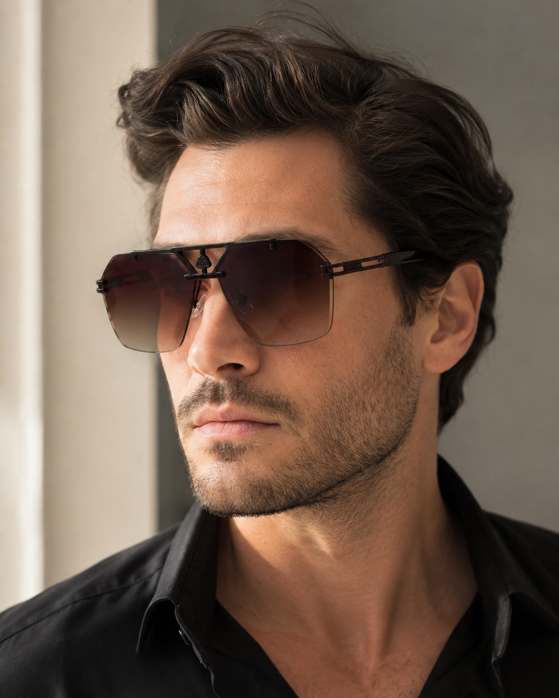 Geometric Shield Sunglasses