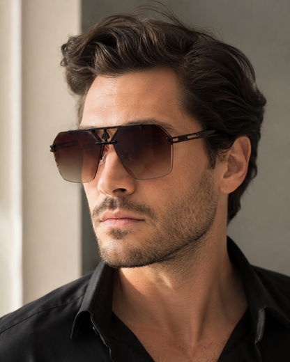 Geometric Shield Sunglasses