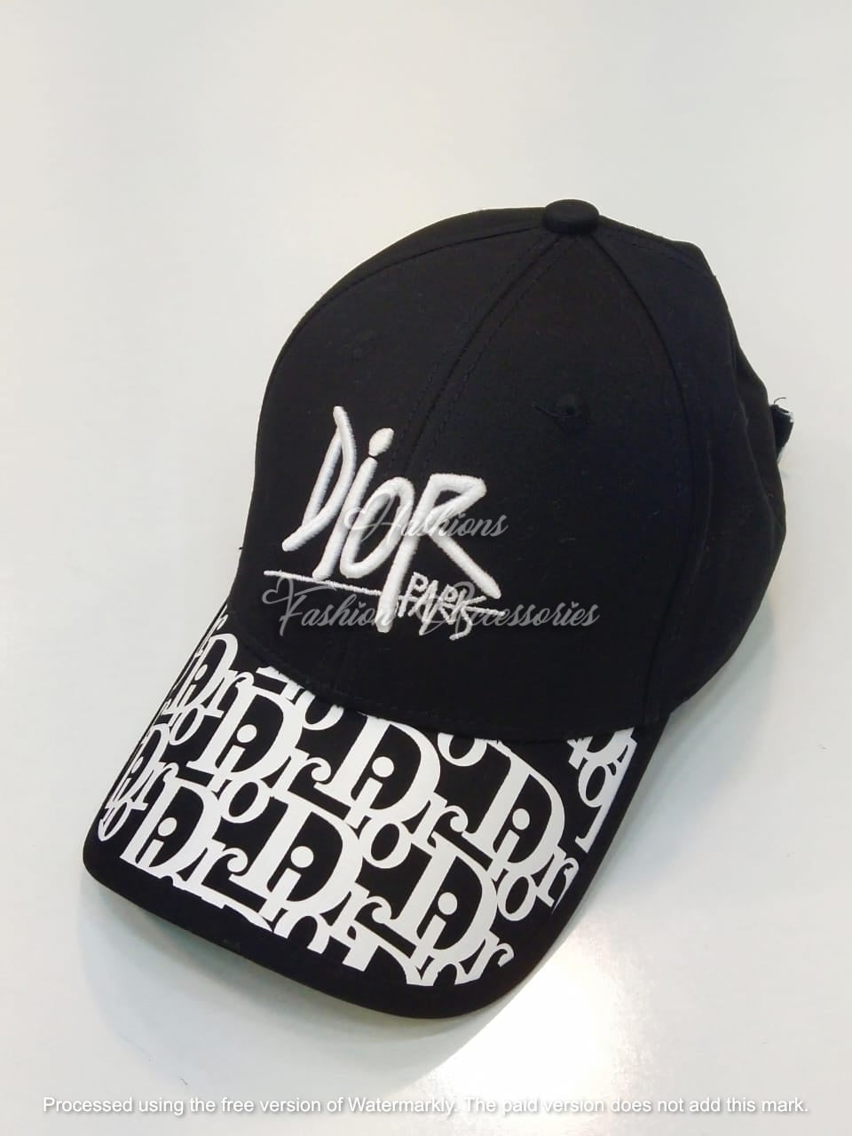 Black Graphic Print Baseball Cap – Adjustable Streetwear Fashion Hat for Men & Women