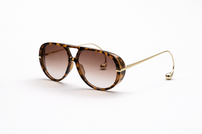 Retro Teardrop Aviator Sunglasses