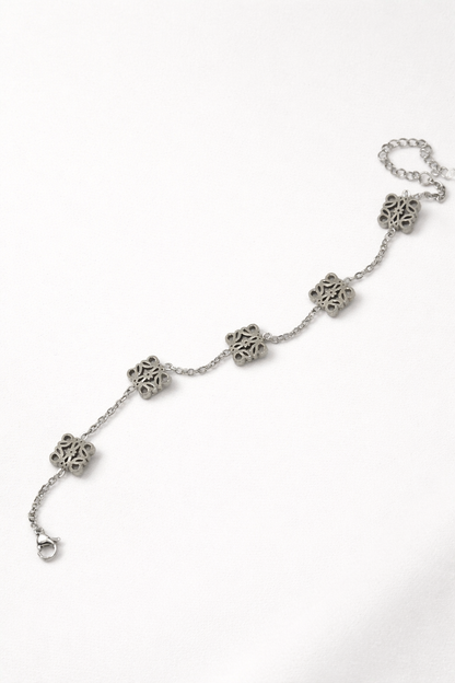 Filigree Charm Link Bracelet