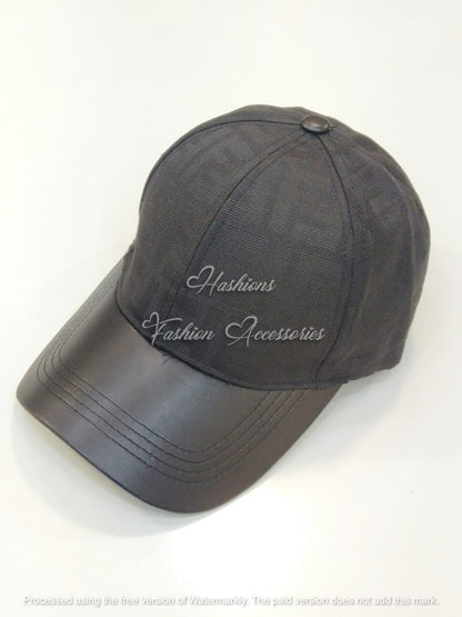 Premium Unisex Monogram Cap – Adjustable Casual Fashion Hat for Everyday Wear (Brown, Black, Beige)