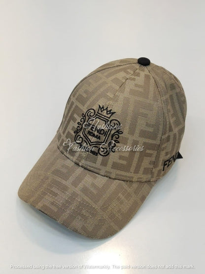 Premium Unisex Monogram Cap – Adjustable Casual Fashion Hat for Everyday Wear (Brown, Black, Beige)