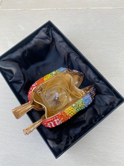 Pastel Ice Cream Color Box Clutch – Trendy Acrylic Party Purse for Women