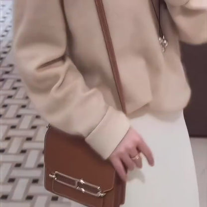 Structured Flap Crossbody Bag – Elegant Luxury Style for Women